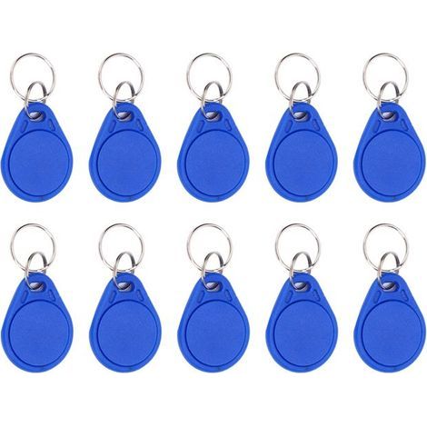 10pcs badges accès – UID 13.56MHz – réinscriptibles – pour systèmes contrôle porte