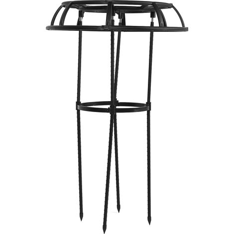Tuteur pour plantes grimpantes, antirouille, décoratif, en forme de parapluie, pour rosiers, tomates, concombres, 2 niveaux (1/5)