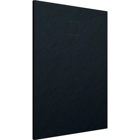 Piatto Doccia Rettangolare 70x110 cm in SMC Colore Nero Effetto Pietra Tagliabile e Antiscivolo Altezza 2,6cm Mod. Samos