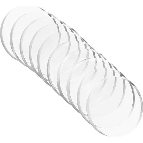 Lot de 10 ventouses pour plaques de Verre,en Verre Transparent,pour Pare-Chocs,Pas de Colle,en Verre,Entretoises de Table,Rondes Transparentes,en Silicone,Boutons en Caoutchouc,Autocollant (1/5)