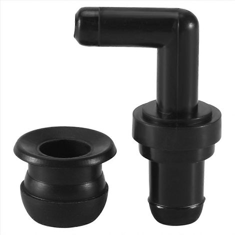 90° Soupape PCV et Joint en Caoutchouc Kit pour Véhicules, Raccord à 90 Degrés, Remplacement Rapide, Compatible Universel, Garantie de Performance (1/5)