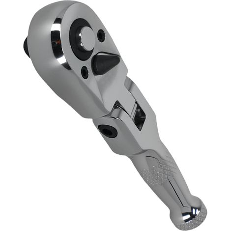 1/4" Drive 72-Tooth Ratchet Wrench CR-V 180° Flexi-Head Stubby (1/5)
