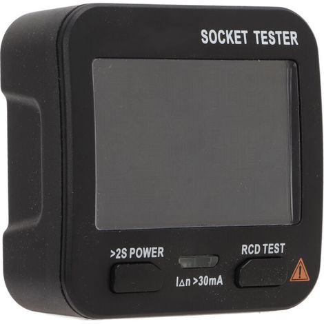 Tester digitale per prese elettriche con display di tensione, materiale resistente, rilevatore di prese multifunzionale 0,1-250 V CA (1/5)