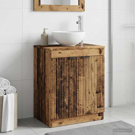 Mueble de Cuarto de Baño Madera envejecida 54 x 41 x 70 cm