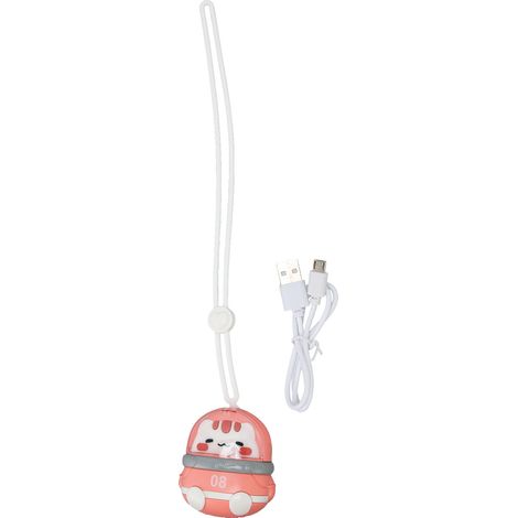 Rechargeable Neck Fan 3 Vitesses Sans Pale USB Mini Ventilateur à Accrocher au Cou avec Cordon Réglable pour Voyage Extérieur Chat (1/5)
