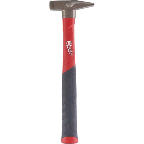 Milwaukee Fiberglas Schlosserhammer, Stiel mit Softgripummantelung, hoher Anwenderkomfort, DIN 1041, 200 - 1000g (1/3)