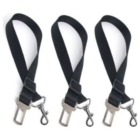 [Harnais de voiture pour chien] Harnais Ripstop universel réglable 45-65cm (3 pièces) noir – Sécurité optimale pour petits, moyens, grands chiens (1/4)