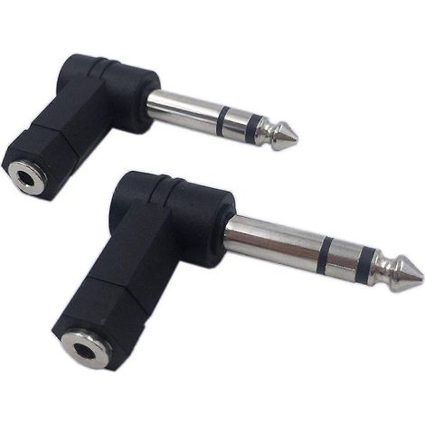 Adaptateur audio mono mâle vers RCA femelle 6,35 mm (1/4 pouce) plaqué or (1/5)