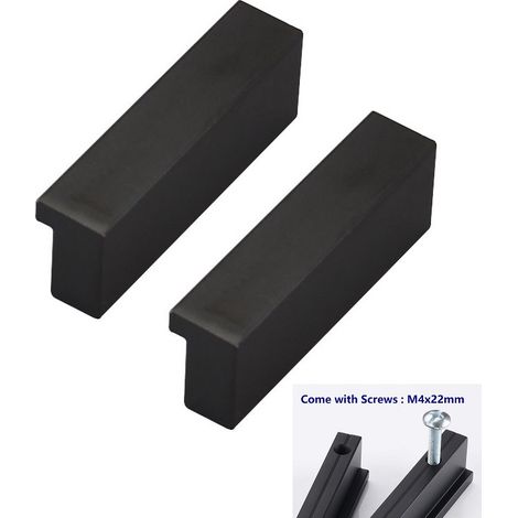 MINKUROW Venta al por mayor- 2x 90 ° L Perillas de puerta Cocina Dormitorio Puerta Gabinete Manijas Manija Perilla de puerta de gabinete para cajón Armario Tirador de muebles interiores, Distancia cen (1/5)