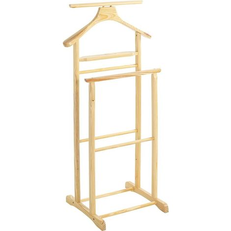 Möbel valet nature, bois massif - Dim.: L 47 cm x H 102 cm x P 36 cm, Style: Traditional (1/4)