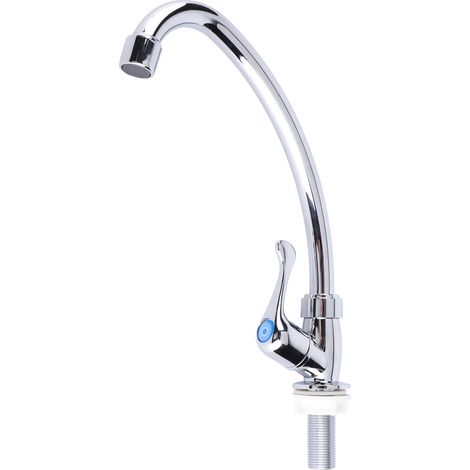 Robinet d'eau froide de type unique en ABS pour salle bain évier cuisine lavabo plastique (1/4)