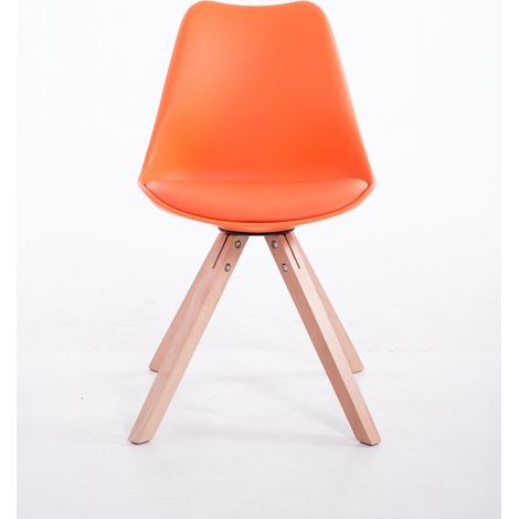 Besucherstuhl Toulouse Square orange natura (1/5)