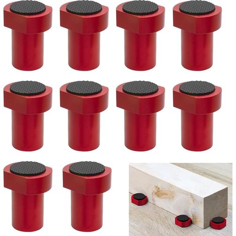 12-teiliges Set Tischklemmen für die Holzbearbeitung, 19-mm-Hakenlöcher, Hakenklemmen aus Aluminiumlegierung für Werkbank und Holzbearbeitung, Befestigungsteile (1/5)