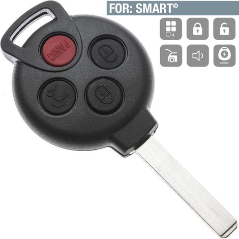 Boitier plip remplacement 4 boutons Smart Fortwo, Forfour, Roadster (1/2)