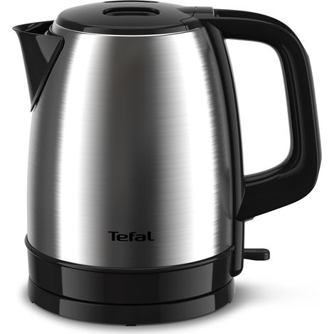 Bouilloire électrique 1,7 L noire et inox sans fil