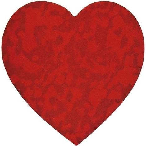 Adesivi di carta a forma di cuore su nastro adesivo, 500 pezzi