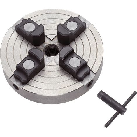 Portabrocas de 4 mordazas de 150mm 1/8 a 8 tpi para torno de madera Fervi 0751/P