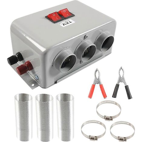 Kit de chauffage électrique universel pour voiture 600 W, ventilateur chauffant 3 trous 12 V CC (1/5)