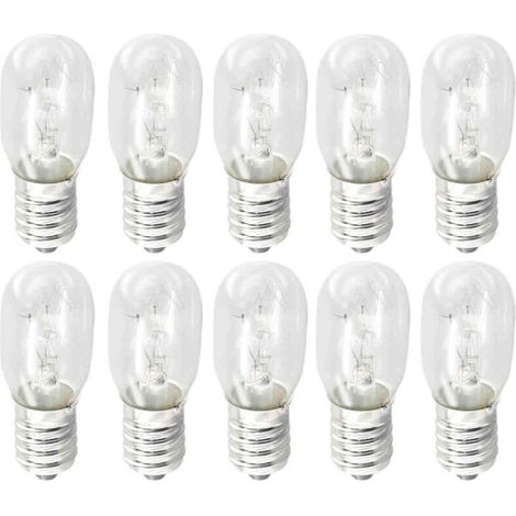 Ampoule pour four à micro-ondes à intensité variable E14 de 15 W, éclairage pour appareils électriques, lampe à cristaux de sel, veilleuse à lumière blanche chaude, éclairage pour réfrigérateur (1/5)