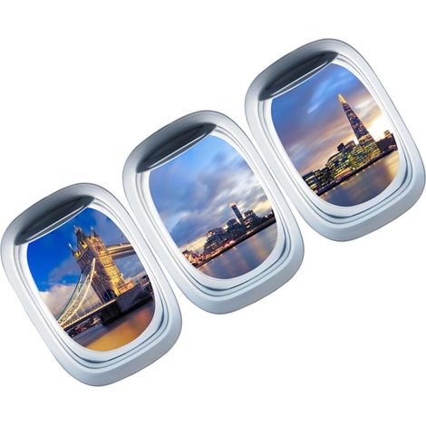 Autocollant 3d Paysage Pour Fenêtre Ew038 Décoration Murale Amovible Pour Chambre Garçons Et Filles (1/5)