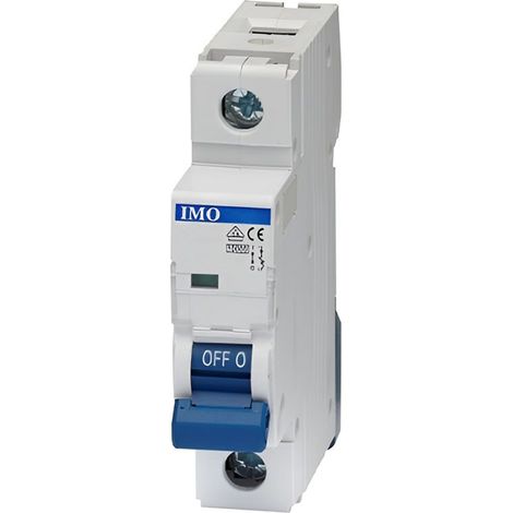 Disjoncteur unipolaire 6A courbe D 10kA MCB - IMO