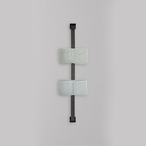 Ever Tape storage organizer  con fascia grigia 2 basket small double grigio melange codice prod: EVTPK100BG (1/5)