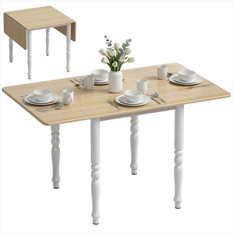Table de salle à manger Table à manger pliante extensible (1/5)