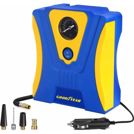 GOODYEAR AIR COMPRESSOR 12V CAR VAN BIKE TYRE INFLATOR PUMP INFLATER 900013