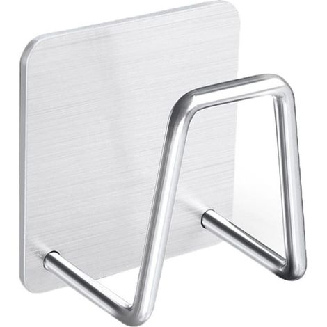 Support Pour Éponge De Cuisine - En Acier Inoxydable 304 - Égouttoir Pour Éponges Et Brosses - Design Ouvert Pour Séchage Rapide - 1 Pièce (1/5)