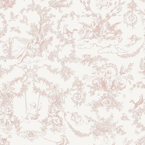 Papier Peint Autocollant Rosa Arbre Aux Anges Et Animaux Film Plastique Vinyle En Rouleau Style Amovibles Pour Meubles De Ch[BI123] (1/5)