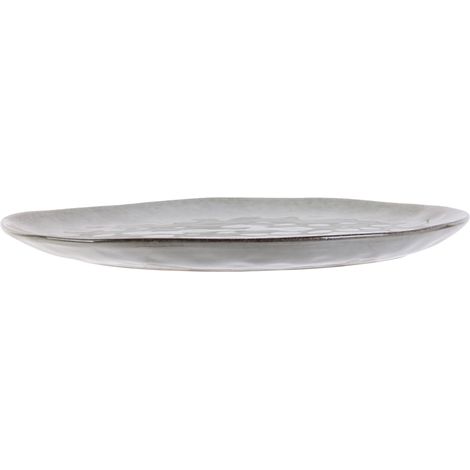 6 Assiette Plate 27.5 Cm Galet Gris - Au Grès Du Temps - Home Deco Factory - Cmp (1/4)