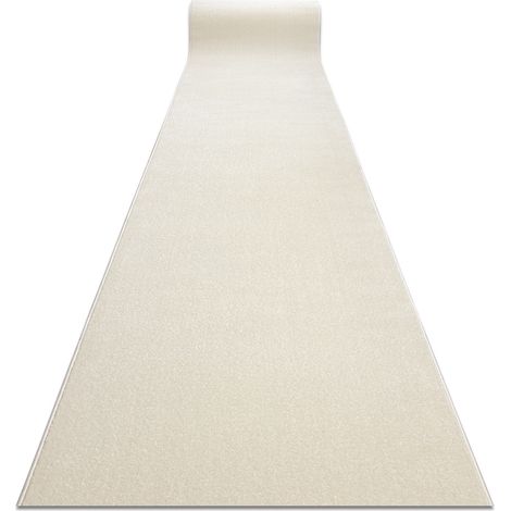 Läufer KARMEL Glatt, einfarbig weiß 60 cm white 60x160 cm