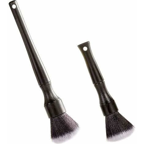 royaluxe -Pinceaux Nettoyage Voiture, Brosse à Détails Automatiques, Automatique de Voiture Détail Brosse pour Moteur/Tableau de Bord/Bouches Daération/Intérieur, 2 Pcs (1/5)