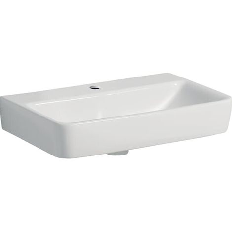 Geberit Renova Compact lavabo, 1 trou pour robinetterie, sans