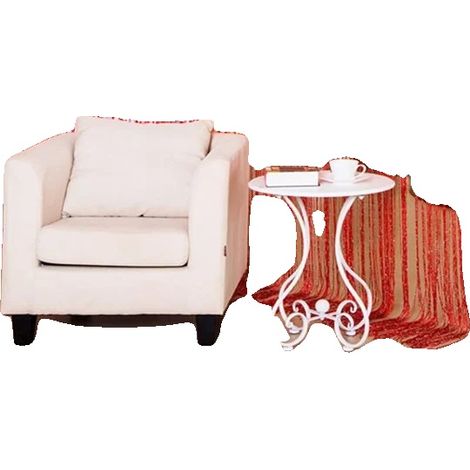 Rideau à franges, Design moderne, Décoration polyvalente, L 1m x H 2M, Rouge (1/2)