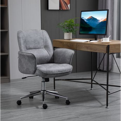 fauteuil bureau ergonomique pivotant XXL gris clair OKMYHOME (1/4)