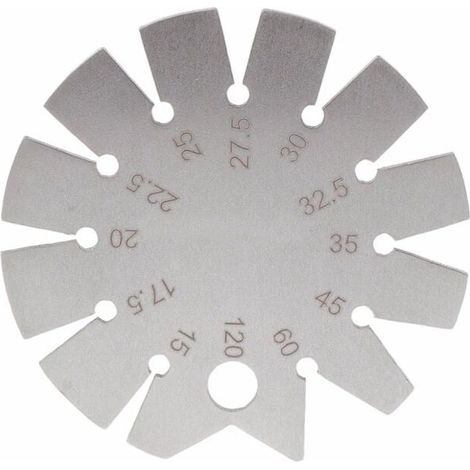 Outils de calibre 15 à -120 ° pour les rapporteurs d'angle de jauge de biseau en acier inoxydable (1/5)