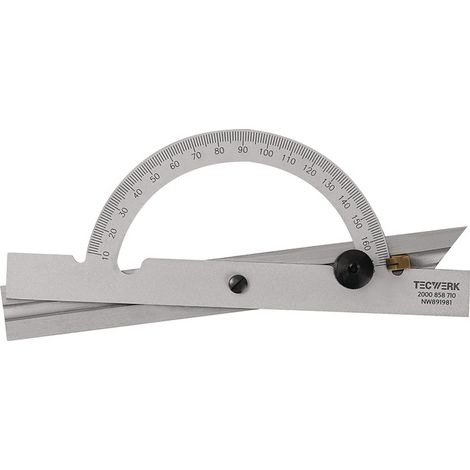 Winkelmesser Gradbogen-D.100mm Schienen-L.150mm TECWERK