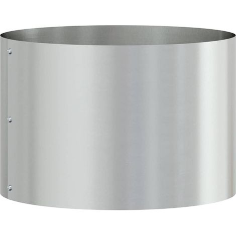 Cache-pot de jardin，Jardinière，Bac à fleurs Argent 30 x 30 x 20 cm Acier galvanisé CFW86353 (1/5)
