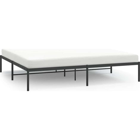 Maison Exclusive - Estructura de cama sin colchón metal negro 193 (1/5)