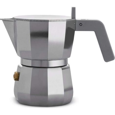 Alessi DC06/1 Cafetera Espresso, Aluminum, 13,5 x 7,1 x 10,9 cm