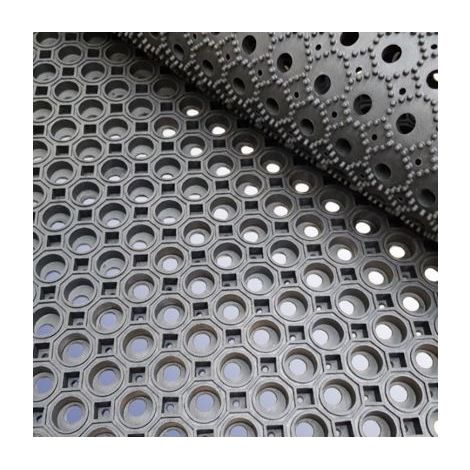 Tapis anti fatigue RS PRO, 1.5m x 1m x 22mm en Caoutchouc, anti-dérapant ( Prix pour 1 )