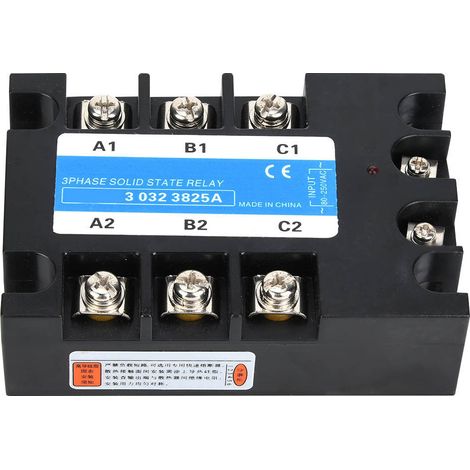 Dreiphasen-Halbleiterrelais 80-250VAC Eingang SSR3 AC AC Elektrische Geräte für CNC-Maschinen (BERM-3 032 3825A(25A) ) (1/5)