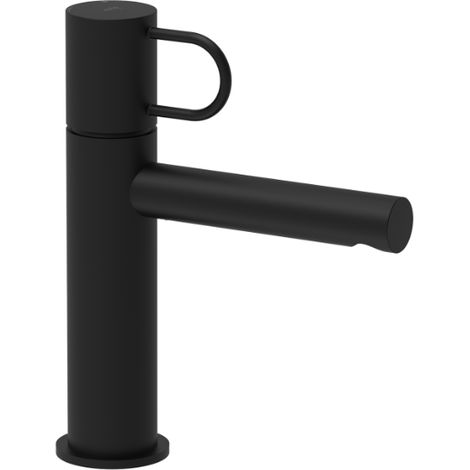 Miscelatore lavabo con scarico Clic-Clac 1”1/4G Paffoni serie Joker JK071KNO  Ottone - Nero opaco