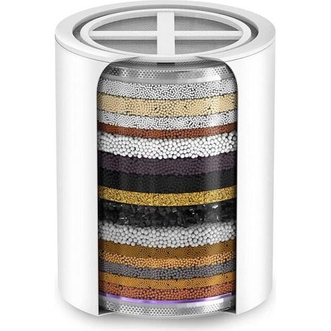 (Without housing) 20-stage replacement shower water filter cartridge, compatible with any shower filter of similar design, YMYNY