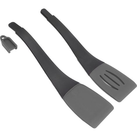 Pinze da cucina in silicone antigraffio - grigio/nero
