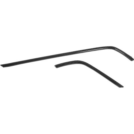 2 pièces de garniture intérieure en fibre de carbone pour grille d'aération de climatisation, remplacement pour Honda Civic 2016-2020 (1/5)