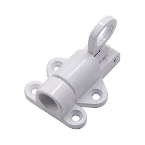 2 Pièces Automatique Verrou Porte,Alliage D'Aluminium Boulon Ressort,Aluminium Verrou Porte,Loquet Boulon Rebond,blanc (1/3)
