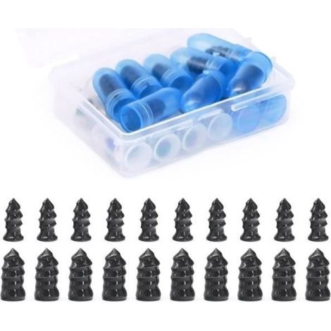 Clous en Caoutchouc, 20pcs Clous Pneus Voiture, Clous en Caoutchouc pour Réparation de Pneus, Outil de Réparation Rapide (1/4)
