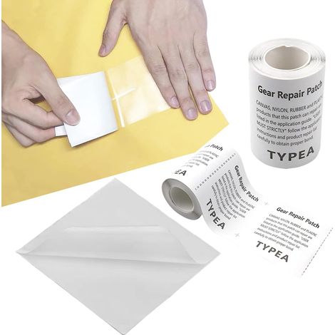 Lot de 5 patchs de épaation tanspaents – ustines autocollantes pou épaation de piscine, bateau gonflable, pataugeoie, veste de pluie, matelas gonflable, matelas gonflable, tente (1/4)